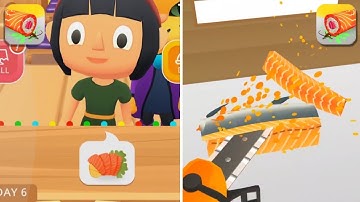 🎮Sushi Roll 3D All Levels Gameplay Walkthrough Android, iOS New UPDATE