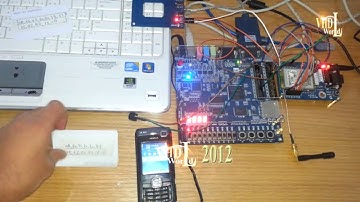 RFID and GSM mobile security using FPGA Project