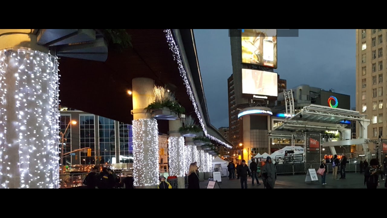 Yonge and Dundas Square Night Toronto YouTube