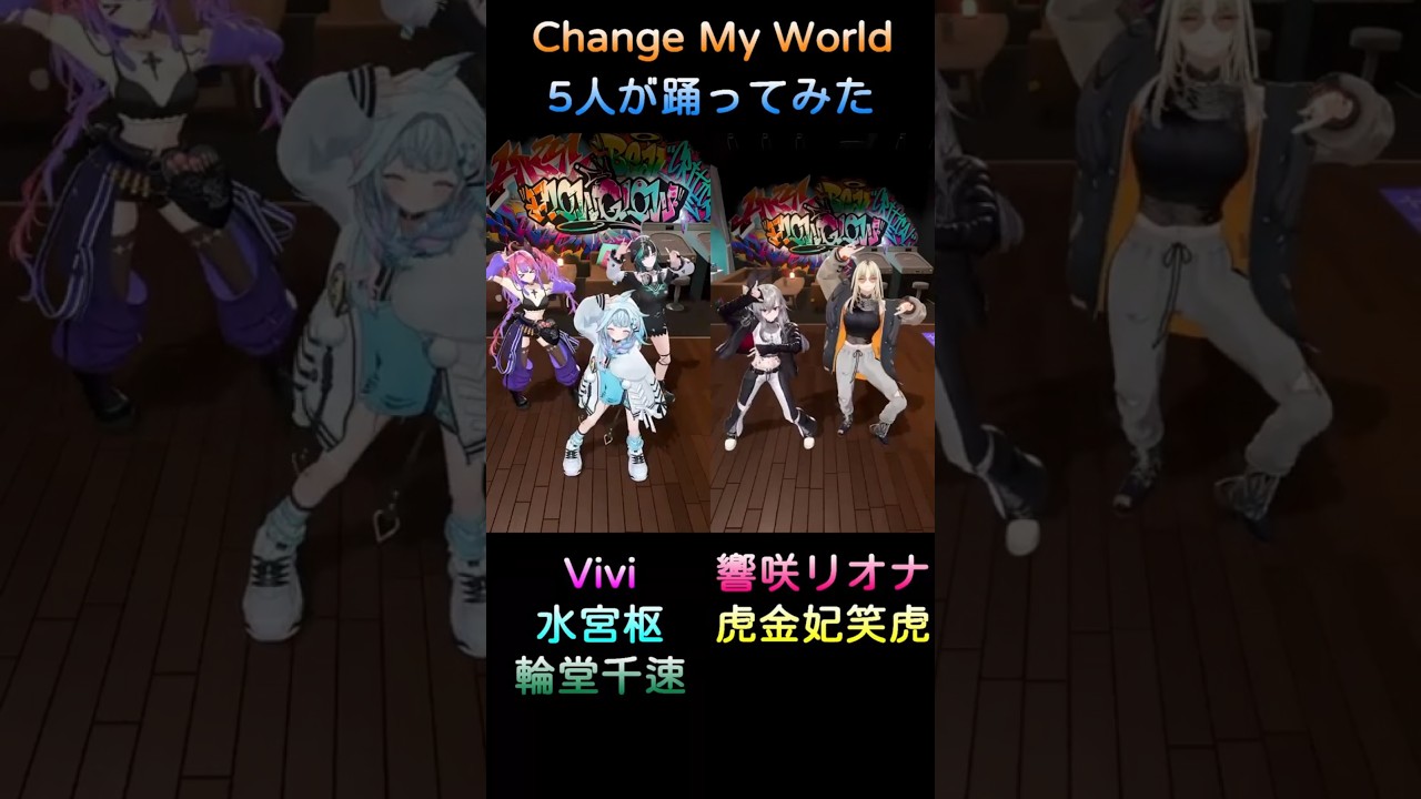 5人が踊ってみた【Change My World Going Mad Mix】Vivi、水宮枢、輪堂