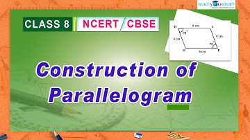Practical Geometry - Construction Of Parallelogram - #ncert  - #class8 #teachyousmart #tys