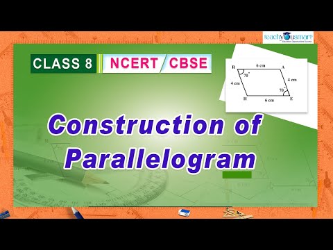 Practical Geometry - Construction Of Parallelogram - #ncert  - #class8 #teachyousmart #tys