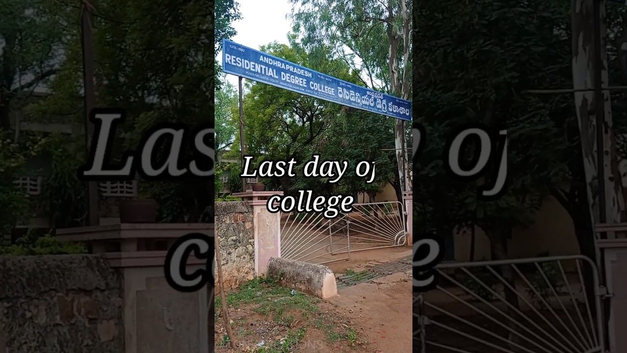 Last day of college life /last semester/ #collegelifeWhatsAppstatus #clglife #APRDC