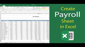 How to Create Employee Payroll Sheet/System in Excel (Urdu/Hindi)