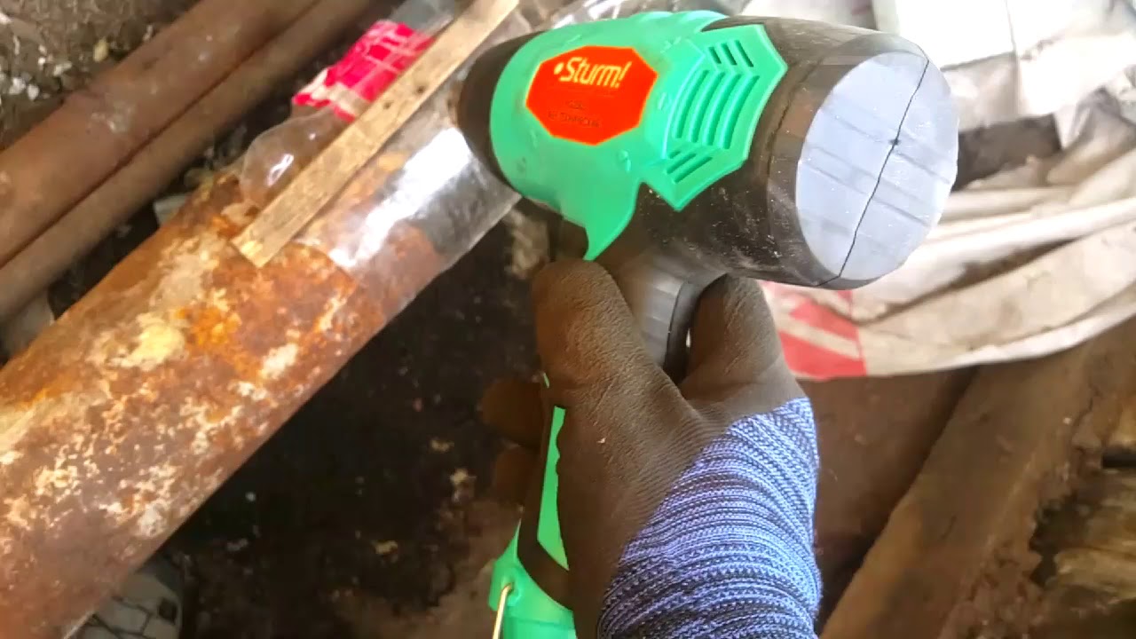 Ремонт трубы термоусадкой ПЭТ пластиковой бутылки - YouTube