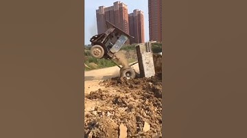 Dumper Truck Funny Unloading #truck #shorts #kachabadam