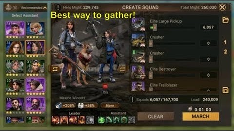 Best way to gather your resources | Doomsday: Last Survivors