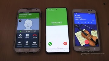 Samsung A51 fake Over the Horizon call+Samsung Note 2+Note 1 Incoming call&Outgoing call at the Same