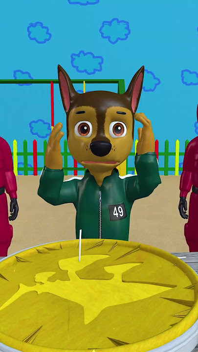 CHASE must be the luckiest player in Squid Game #shorts #funny #pawpatrol #chase #squidgame