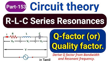 RLC Series Resonance Q Factor in tamil