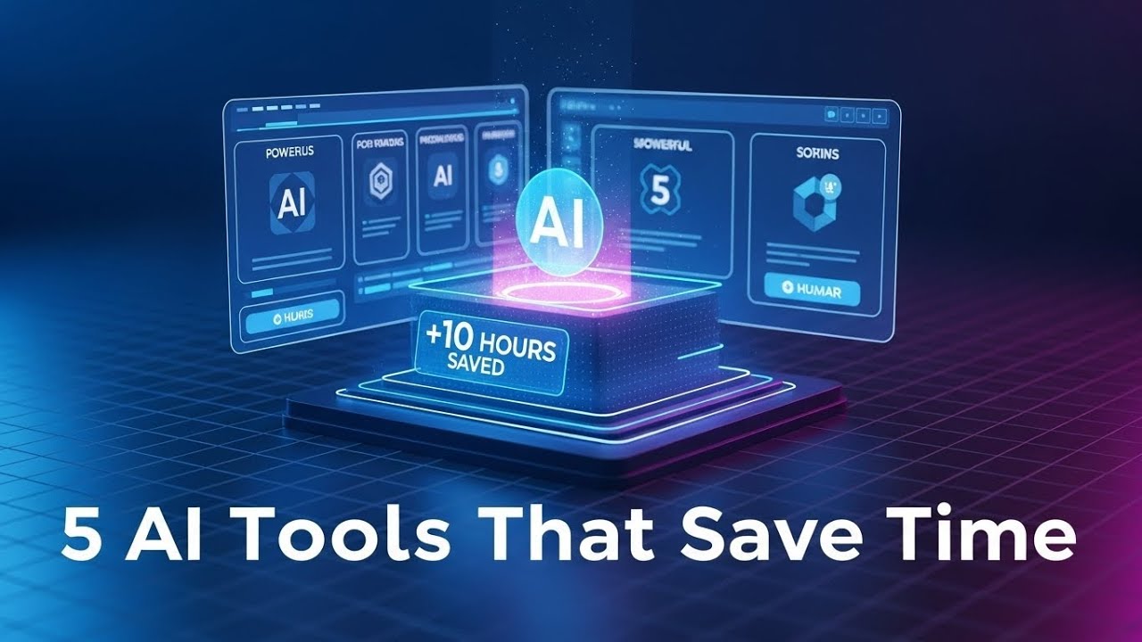 5 AI Tools That Save You 10+ Hours Every Week | AI Tools & Productivity ...