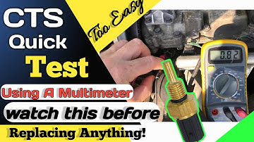 How To Test Engine Coolant Temperature Sensor using multimeter