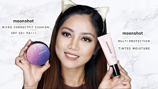 MOONSHOT TINTED MOISTURE & MICRO CORRECTFIT CUSHION REVIEW | YANA SU