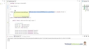 Java Programming Tutorial - 04 - use instanceOf()