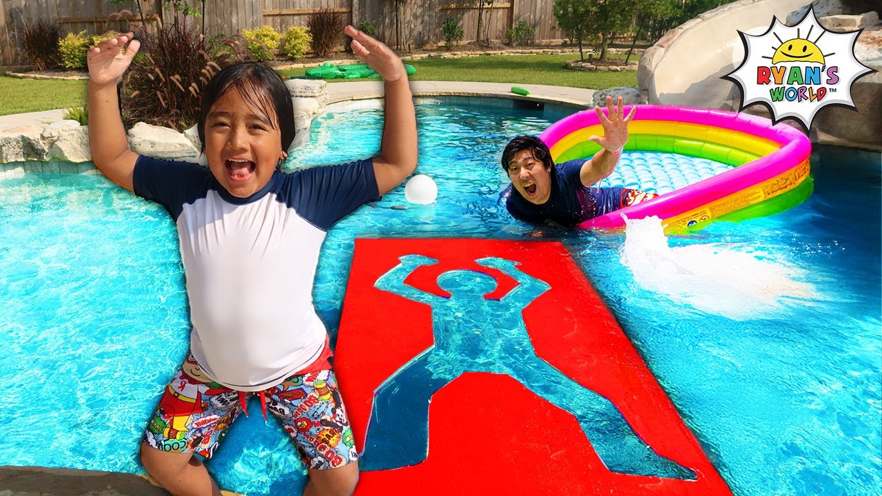 Epic Water Games with Ryan! Summer Fun in the Sun! - YouTube
