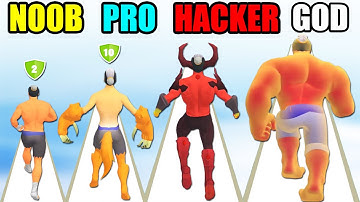 NOOB vs PRO vs HACKER vs GOD in Superhero Run