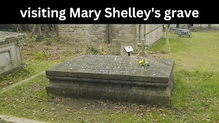 Visiting Mary Shelley's grave