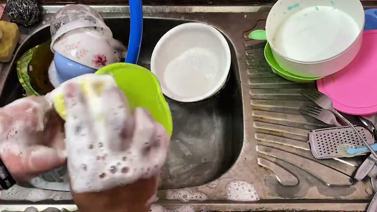 Satisfying Dishwashing ASMR 🫧 Relaxing Water Sounds to Calm Your Mind