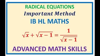 How to Solve Radical Equation with 3 Square Root Terms Important Question