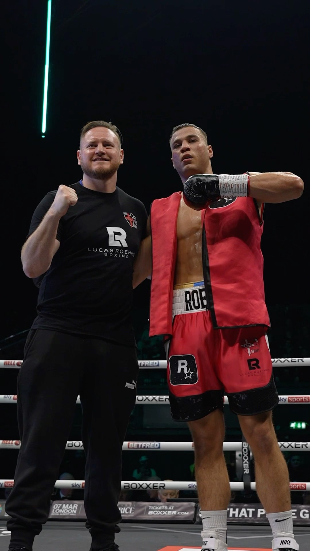 ??? ???? ????????? ☝️Lucas Roherig lives upto his promise in his solid stoppage win