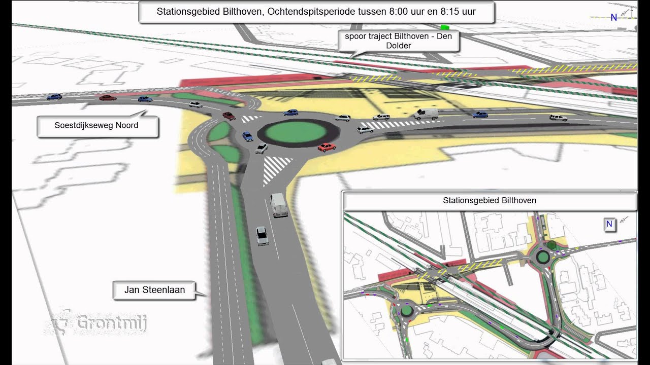 Rotonde ochtendspits, De Leijen Zuid