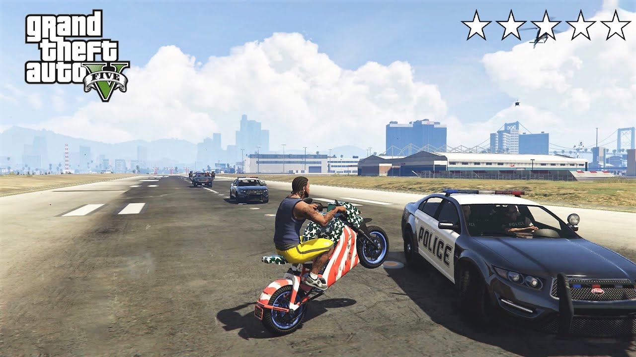 GTA 5 - BEST MOTORCYCLE + POLICE CHASE (POWERSURGE) - YouTube