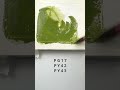 Japanese Bush Warbler Green – Holbein Granulating Watercolor Swatch & Pigment Breakdown