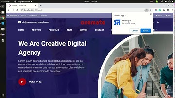 Onemate Theme - PWA (Progressive Web Application) Odoo