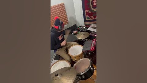 Live Synth Effects on Double Bass | Drum Kit & Electronic Fusion | Korg Kaossilator Pro