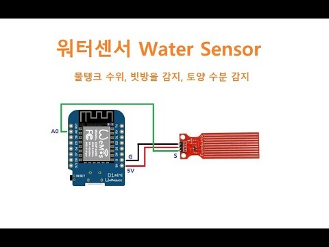 워터센서, Waterl Sensor Arduino D1-mini [두원공과대학교 메카트로닉스공학과 김동일교수] 3-0-33