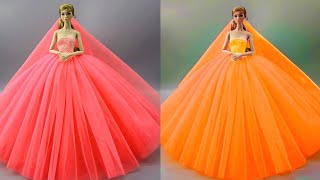 Barbie Doll Makeover Transformation ~ DIY Miniature Ideas for Barbie ~ Wig, Dress, Faceup, and More!