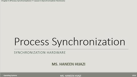 5 3 Synchronization Hardware