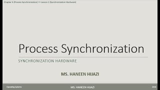 5 3 Synchronization Hardware