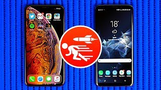 iPhone Xs Max vs Samsung S9+ Speed Test