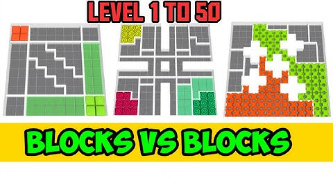 BLOCKS VS BLOCK GAMEPLAY WALKTHROUGH | LEVEL 1 TO 50 COMPLETED | FUN GAMES @ShortsWorld_2K