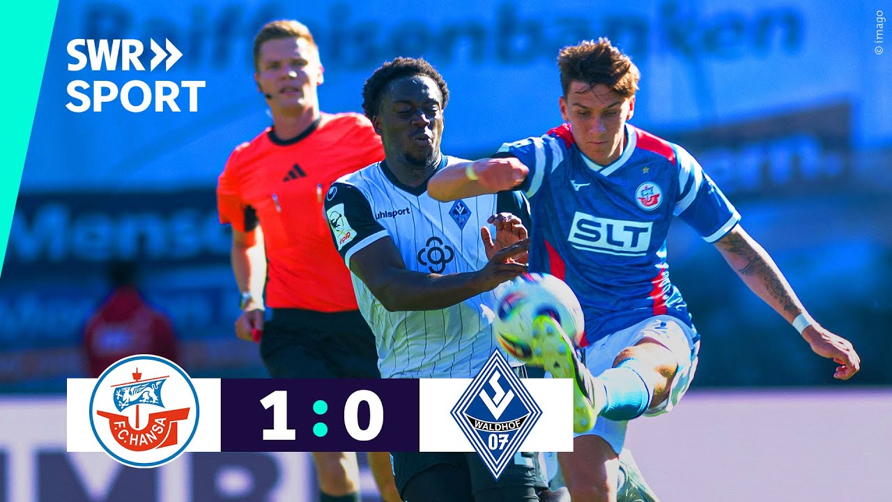 3. Liga: Nach Platzverweis - Rostock gewinnt Heimspiel gegen Waldhof Mannheim | SWR Sport