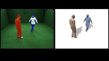 Markerless Motion Capture of Interacting Characters Using Multi-view Image Segmentation