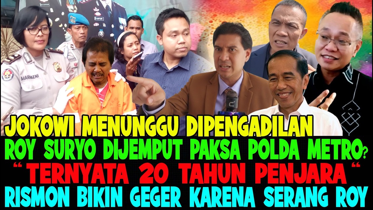 GEGER..!! TAKUT DIPENJARA RISMON BELA JOKOWI 😂 POLDA METRO AKAN JEMPUT PAKSA ROY SURYO CS 😱