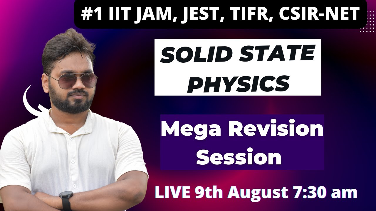 Solid State Physics || Crystal Structure || IIT JAM, CSIR NET ,JEST ...