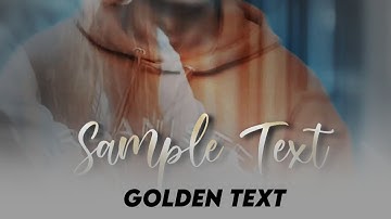 golden text tutorial sony vegas pro | SVP TUTORIAL | SVP TEXT EFFECT
