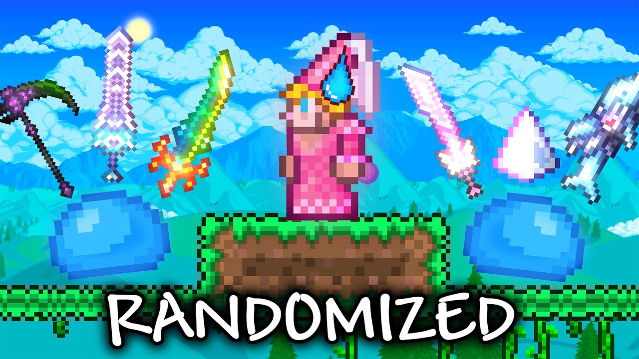 Can I Beat TERRARIA If Enemy Drops Are Random - YouTube
