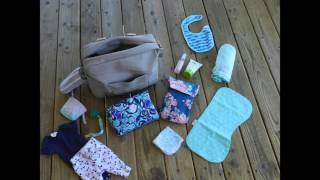 WHAT&#39;S IN MY KIKI LU DIAPER BAG | STOP MOTION