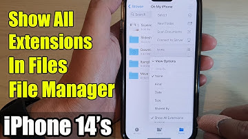 iPhone 14/14 Pro Max: How to Enable/Disable Show All Extensions In Files File Manager
