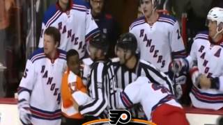 022  Oct 24, 2013 Brandon Mashinter vs Wayne Simmonds New York Rangers vs Philadelphia Flyers