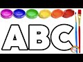 Draw and color Alphabets, shapes, numbers for kids and toddlers | ABC and 123 | ABCD | Mimakidz
