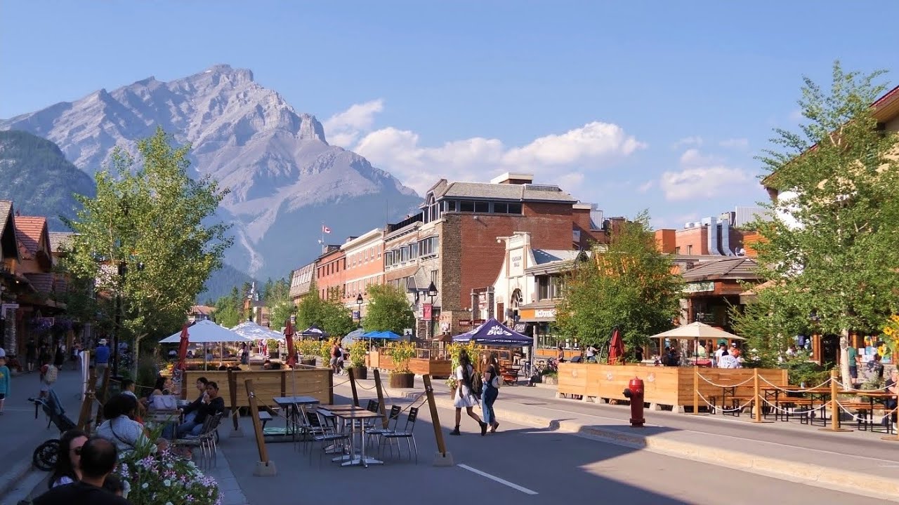 GOODBYE Banff Summer Evening Walk on Banff Avenue Banff Alberta Canada Travel