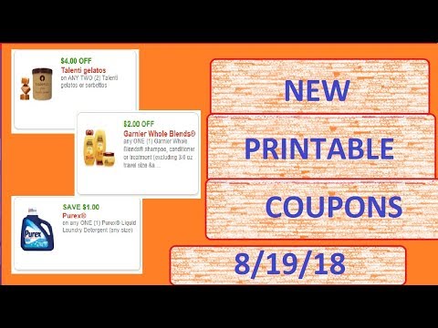 NEW Printable Coupons + Deals- 8/19/18