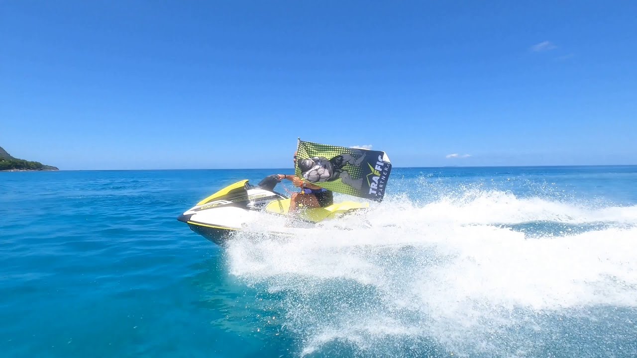 TrafficCaptain Jetski tour Beau Vallon Beach on the Mahe Island Seychelles