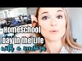 HOMESCHOOL DAY IN THE LIFE WITH A NEWBORN // Large Family Homeschooling With 5 Kids