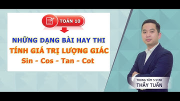 Cách Tìm Giá Trị Lượng Giác Sin, Cos, Tan, Cot Của 1 Góc Bất Kỳ - Toán 10